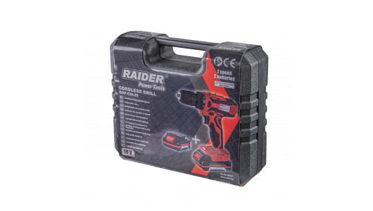 Бормашина акум. Li-ion 18V 2x1.5Ah 2-ск. 1h 28Nm RAIDER RD-CDL29 image