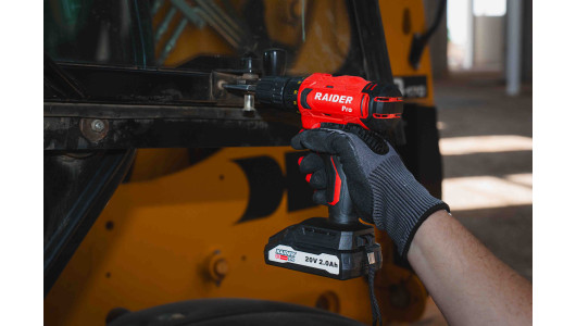 R20 Бормашина акум. 2-ск. 10mm 44Nm 2Ah куфар RAIDER PRO RDP-SPCD20 Set image