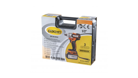 Brushl. Wrench 2 speed 320Nm 1/2" 18V 4Ah case BK-BCIW08 image