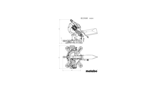 Герунг циркуляр &oslash;216mm METABO KS 216 M PCL image