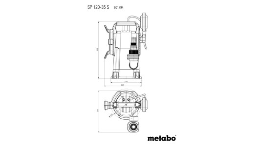 Помпа дренажна 410W 12000l/h METABO SP 120-35 S image