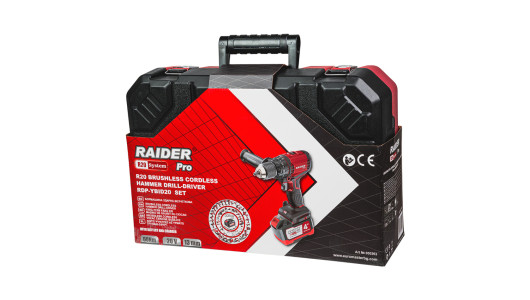 R20 Brushless Hammer Drill 2 speed 13mm 60Nm 4Ah RDP-YBID20 image