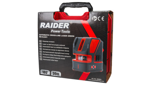 Нивелир лазерен зелени кръстосани линии 30m 180&deg; RAIDER RD-CLG01 image