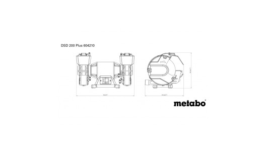 Шмиргел 750W 200mm METABO DSD 200 PLUS трифазен image