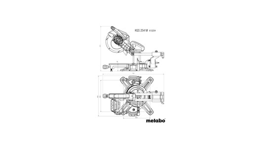 Герунг циркуляр с изтегляне &oslash;254mm METABO KGS 254 M PCL image